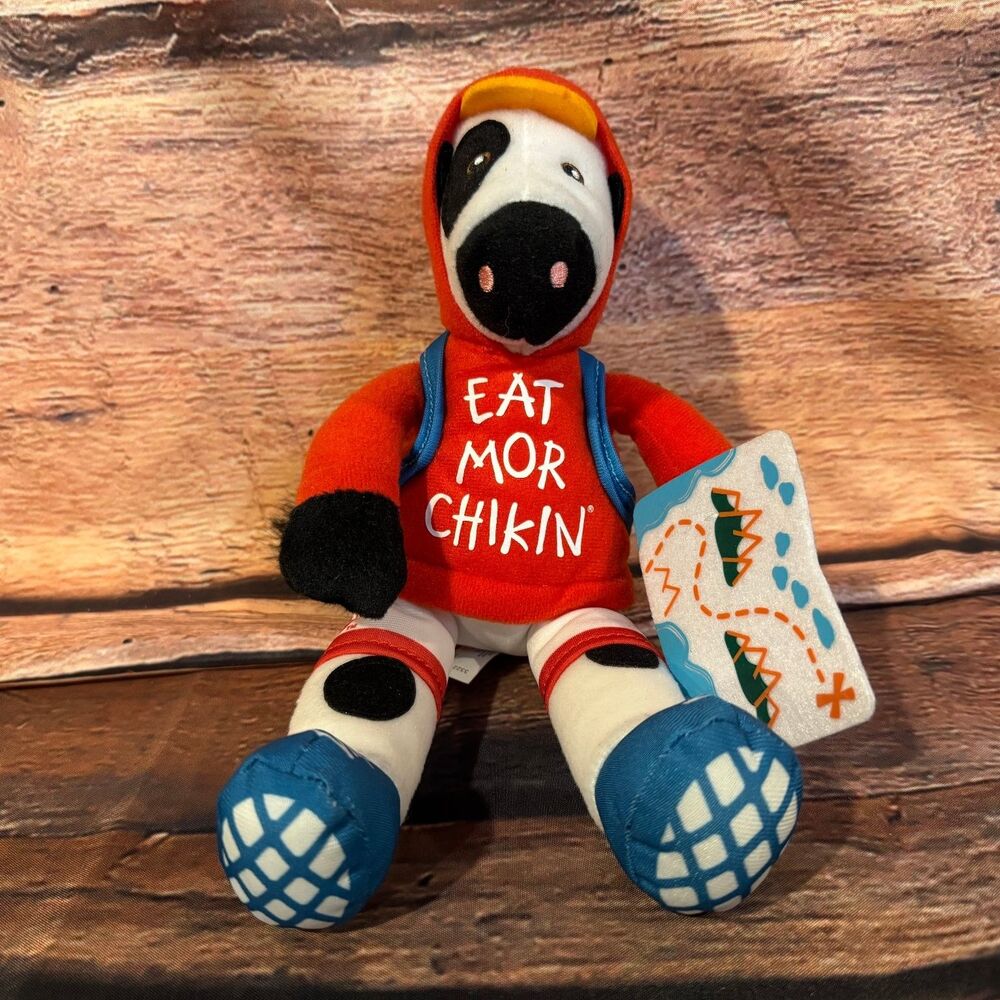 Chick-fil-A Cow Explorer Plush Eat Mor Chikin Backpack Map Adventure 8"